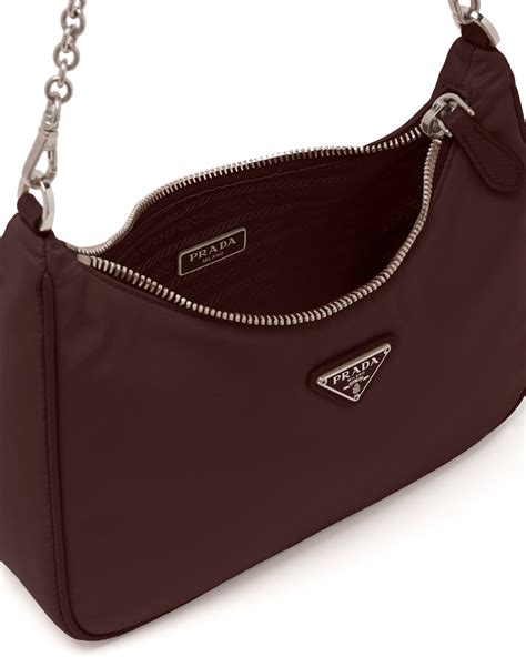 prada re-edition 2005 nylon shoulder bag dimensions